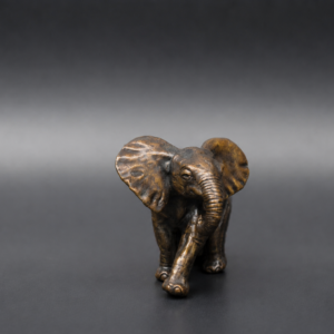 Small Bronze Attitude - Elephant Calf