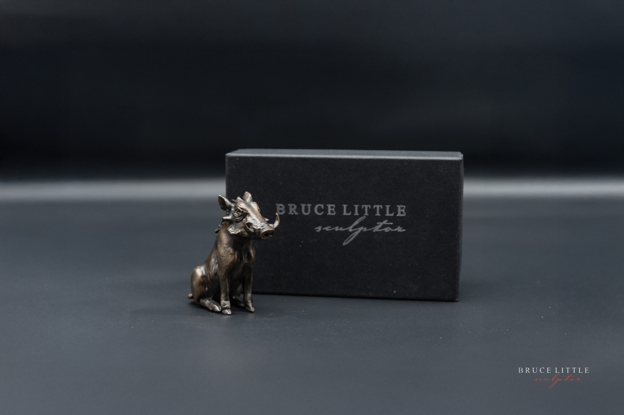 Small Bronze Sitting Warthog - Image 5